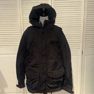 Polo RLX Ralph Lauren Vintage Military Utility Jacket Sz XXL Black 4 Pocket